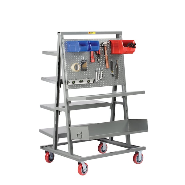 Little Giant Adjustable Tray A-Frame Shelf Truck, Double-Sided (FRAME ONLY) AFS36406PY - main